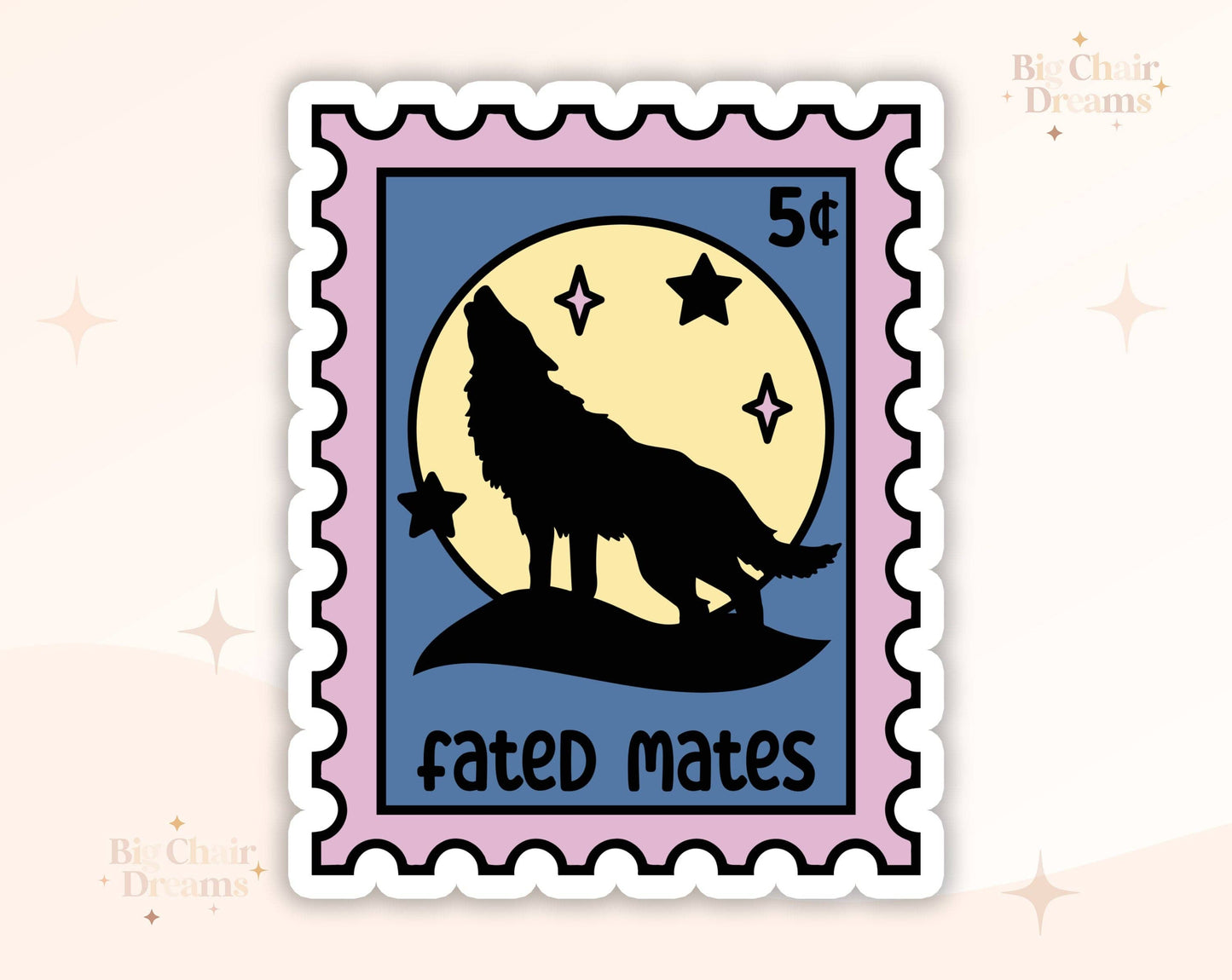 Fated Mates Stamp Sticker by Big Chair Dreams