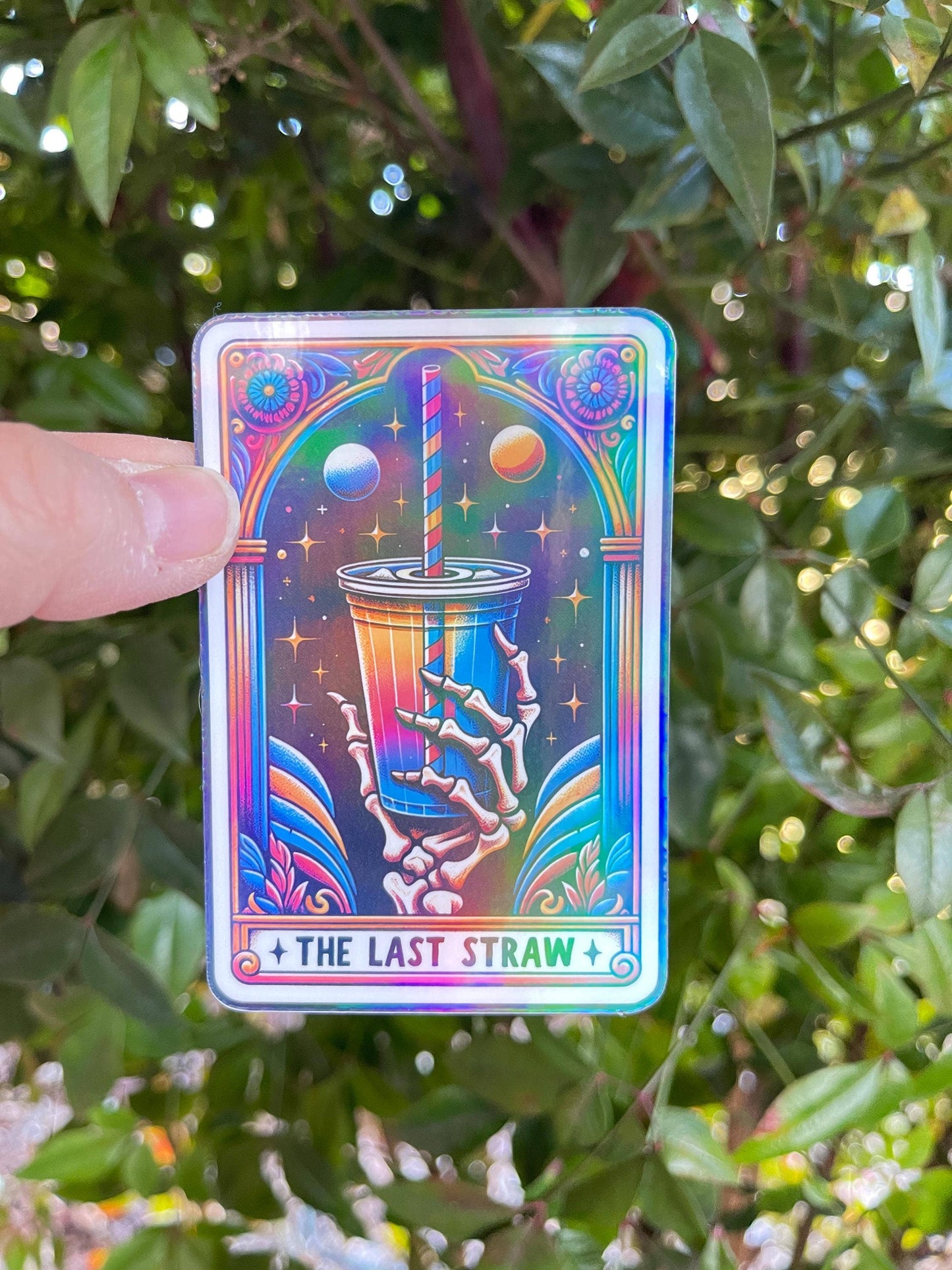 Tarot Card The Last Straw Sticker by Big Chair Dreams