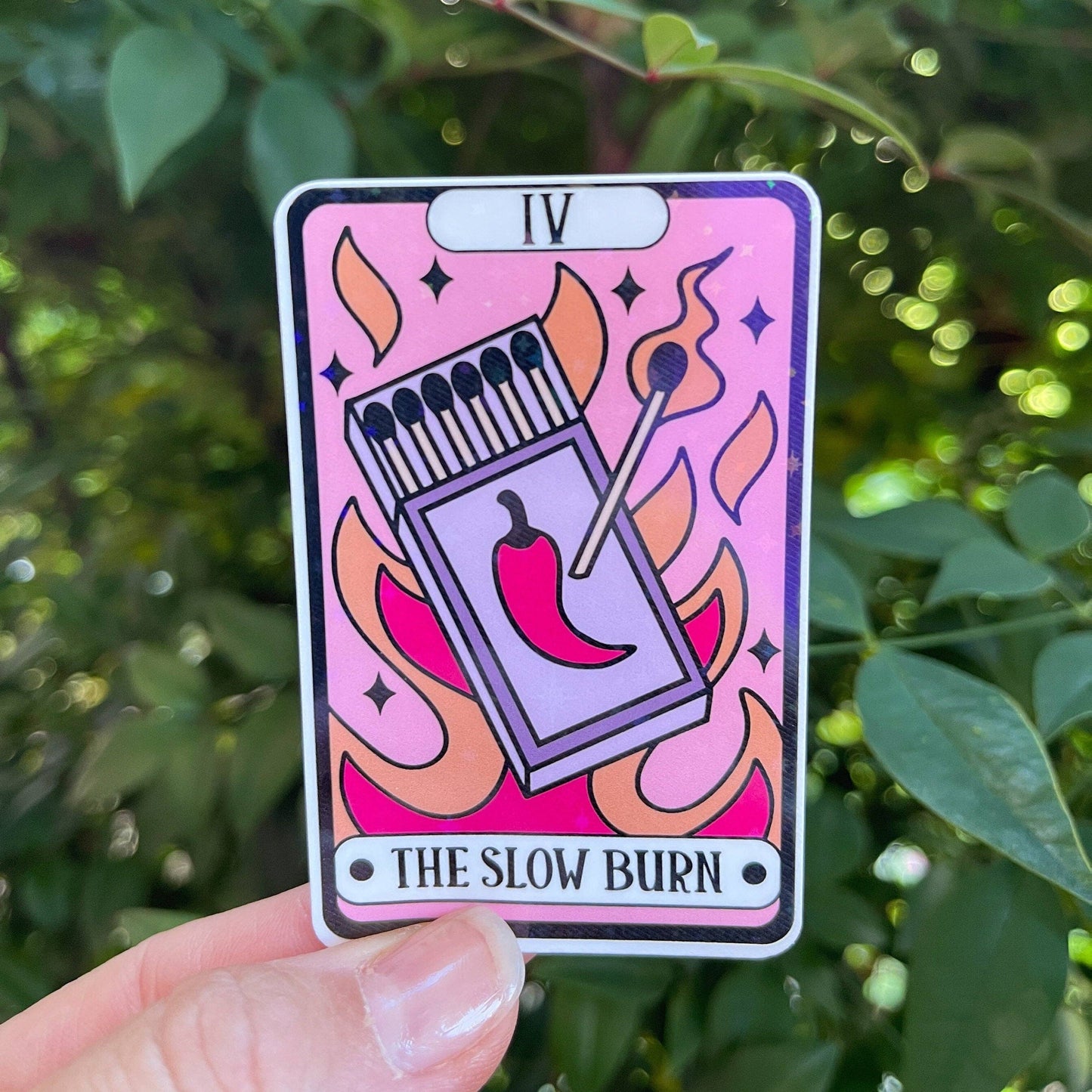 Tarot Card The Slow Burn Sticker by Big Chair Dreams