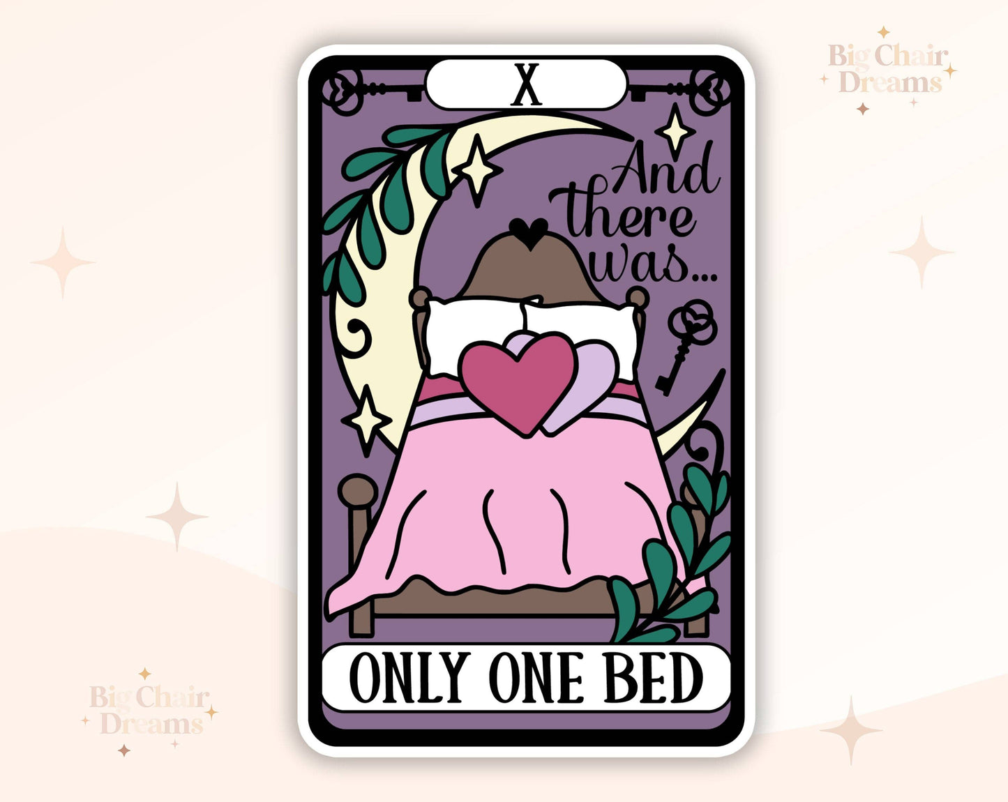 Tarot Card Only One Bed Sticker by Big Chair Dreams