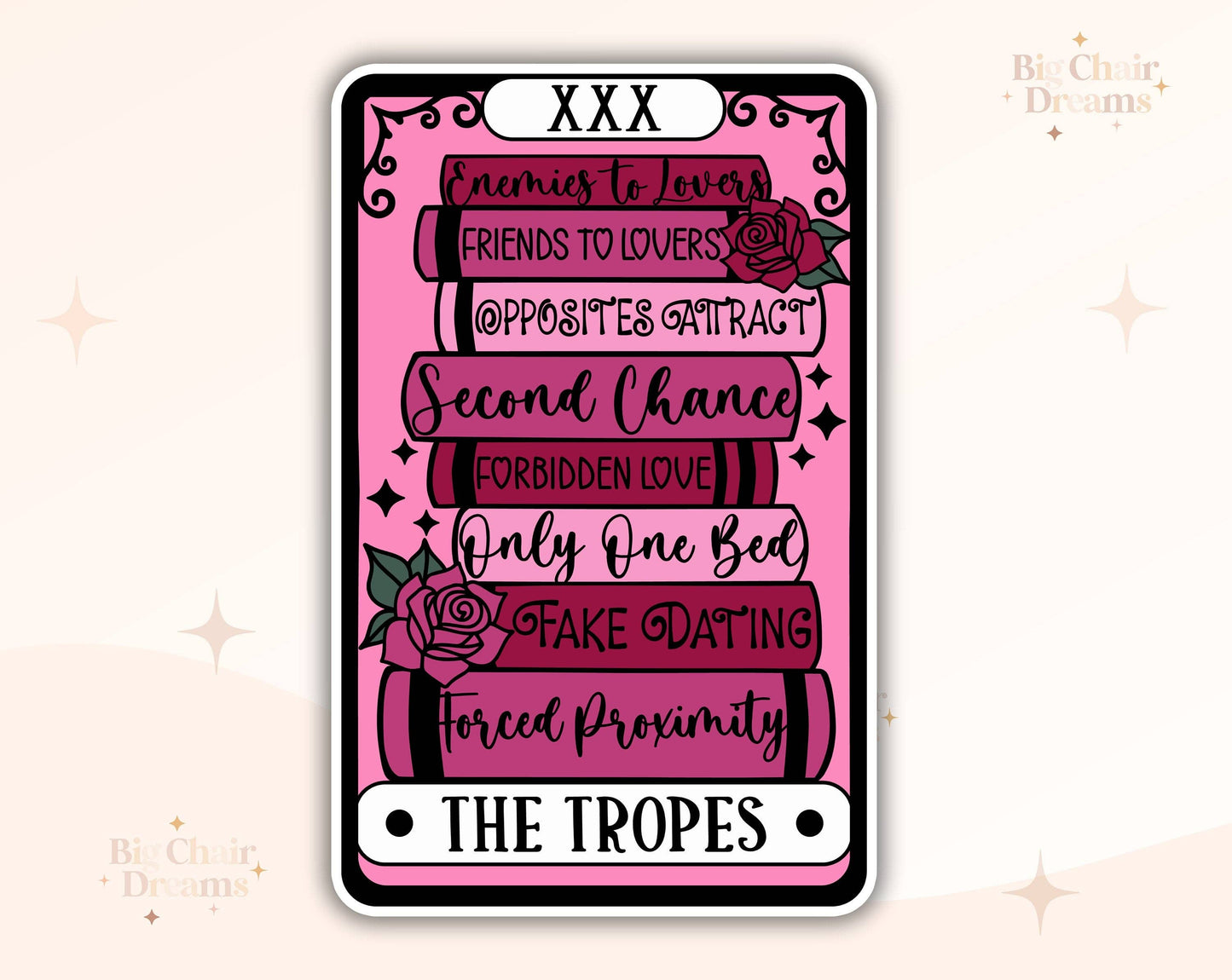 Tarot Card The Book Tropes Sticker by Big Chair Dreams