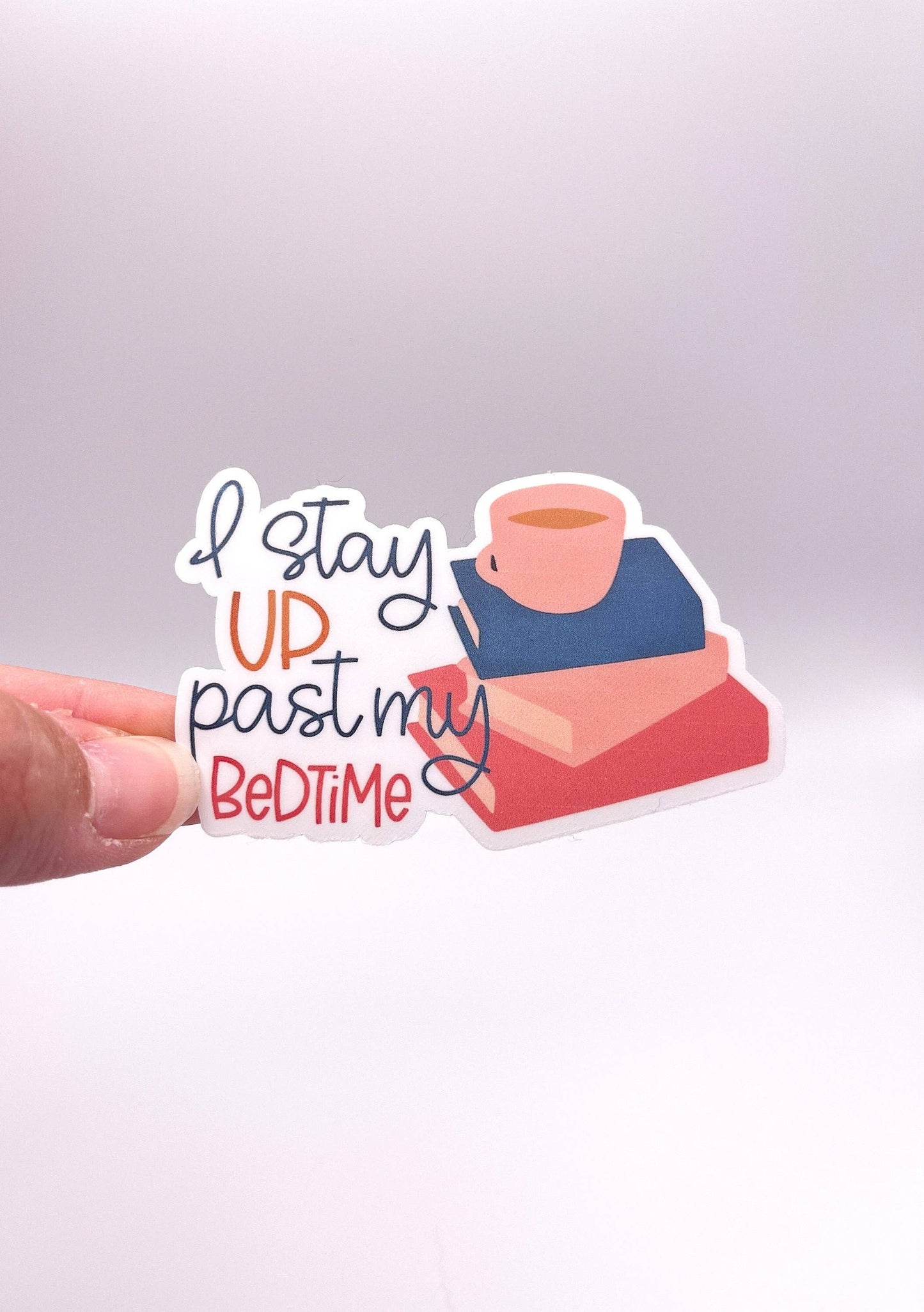 I Stay Up Past My Bedtime Book Sticker by Big Chair Dreams