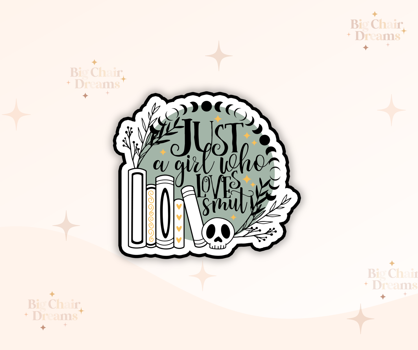 Just a Girl Who Loves Smut Sticker by Big Chair Dreams