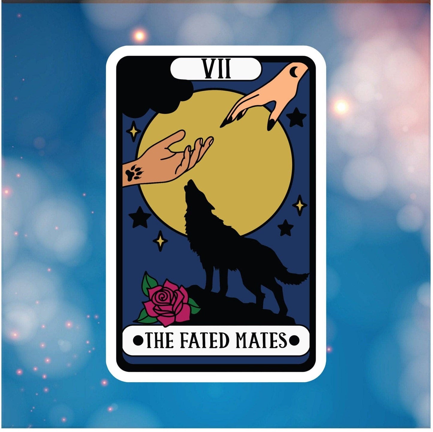 The Fated Mates Tarot Card - Vinyl Sticker