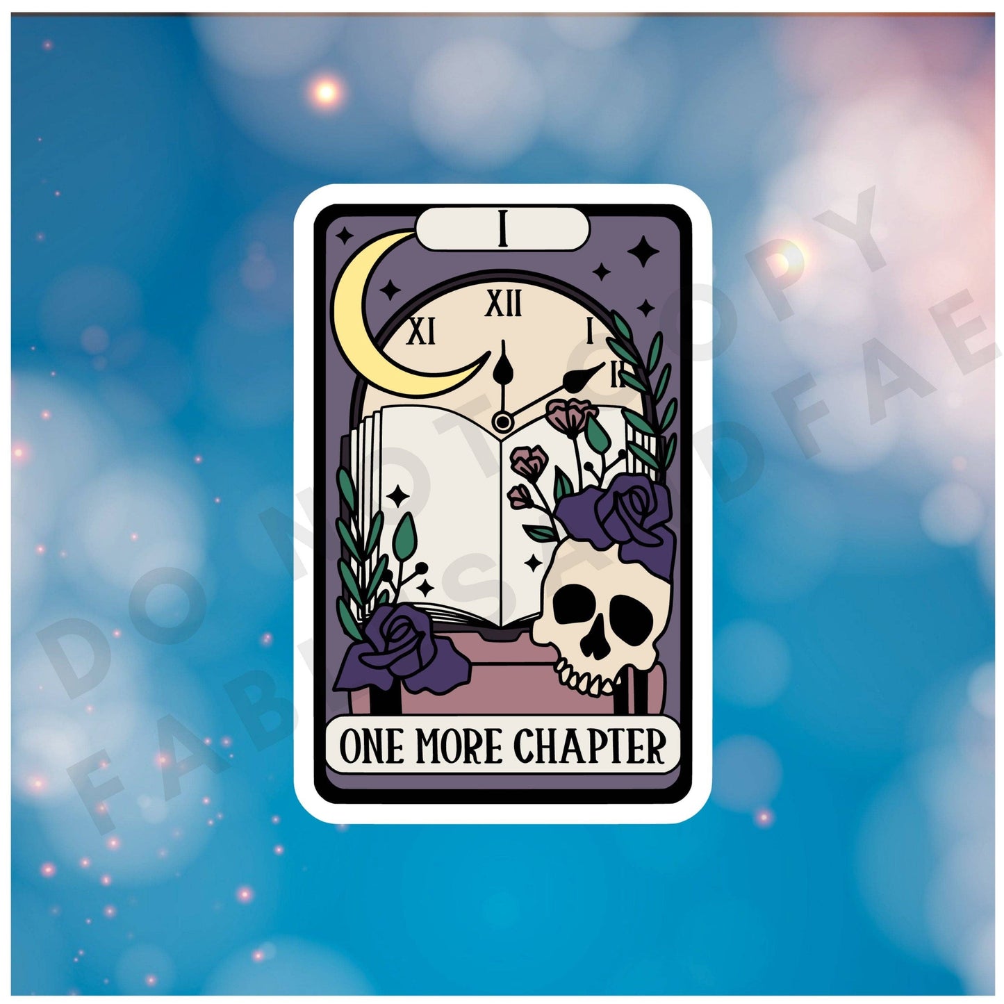 The One More Chapter Tarot Card - Vinyl Sticker