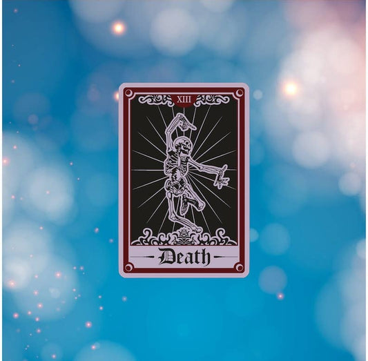 Death Gothic Tarot Card Inspired - Vinyl Sticker