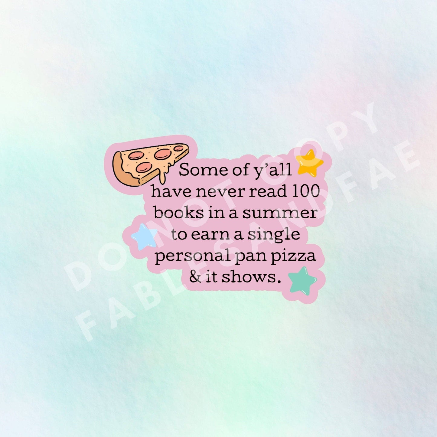 Personal Pan Pizza - Vinyl Sticker